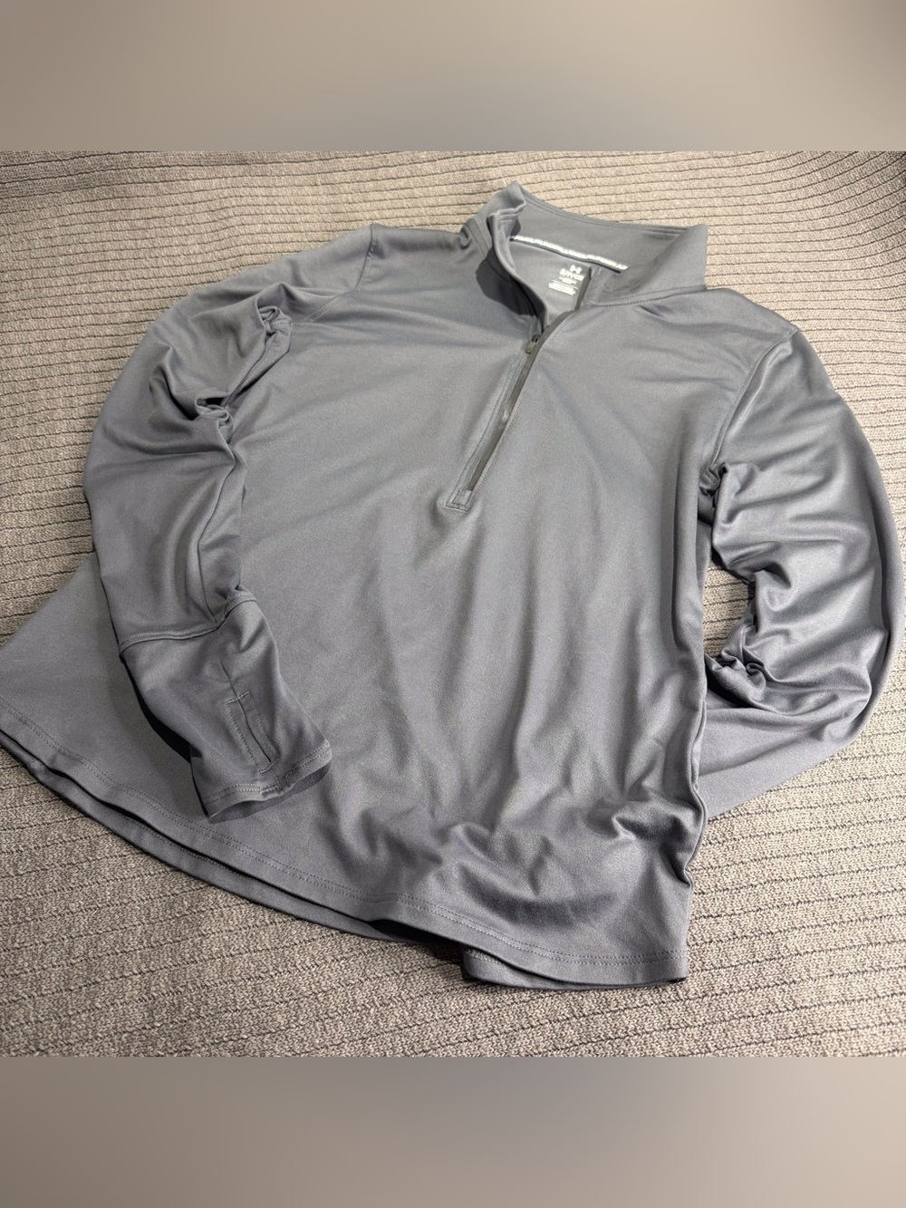 Under Armour Launch Pro Women's 1/2 Zip Pullover Size Small Grey Fitted